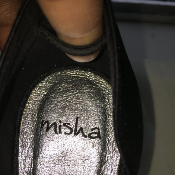 Misha Black High Heels with Rhinestone - Picture 6 of 8